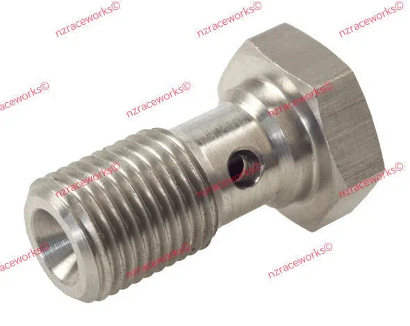 RACEWORKS STAINLESS BANJO BOLT 3/8''-24 (20MM) | RWF-300-03SS-HOSE FITTING-NZRACEWORKS-Autoignite NZ