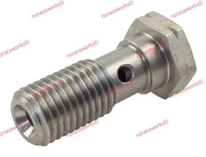 RACEWORKS STAINLESS BANJO BOLT M10X1.5 (25MM) | RWF-304-03SS-HOSE FITTING-NZRACEWORKS-Autoignite NZ