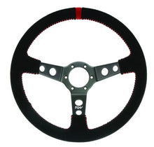 Load image into Gallery viewer, RACEWORKS SUEDE DEEP DISH STEERING WHEEL 350MM
