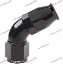 Load image into Gallery viewer, RACEWORKS TEFLON HOSE FITTING AN-8 60 DEG | RWF-208-08BK-HOSE FITTING-NZRACEWORKS-Autoignite NZ
