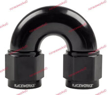 Load image into Gallery viewer, RACEWORKS TOYOTA SWIVEL AN-6 180 DEG | RWF-136-06BK-HOSE FITTING-NZRACEWORKS-Autoignite NZ
