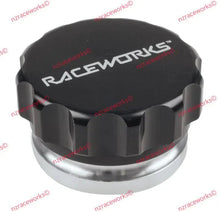 Load image into Gallery viewer, RACEWORKS WELD ON ALUMINUM FILLER WITH BLACK FEMALE CAP 3.0IN | RWF-460-48-ABK-FITTINGS-NZRACEWORKS-Autoignite NZ
