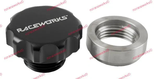 RACEWORKS WELD ON ALUMINIUM FILLER WITH POLISHED CAP | RWF-460-16-A