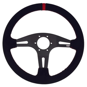 350MM SUEDE STEERING WHEELS ~ FLAT