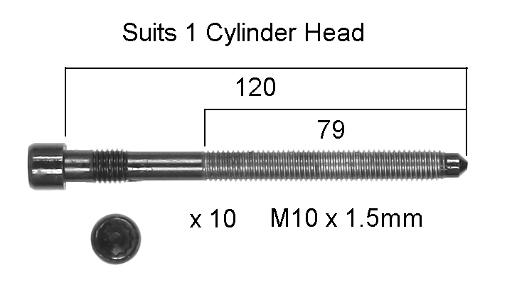 HEAD BOLT SET AUDI BAS BAT BBK