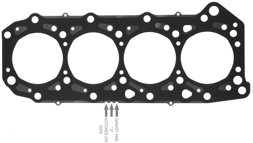 HEAD GASKET SET NISSAN ZD30DDTI 0.75MM